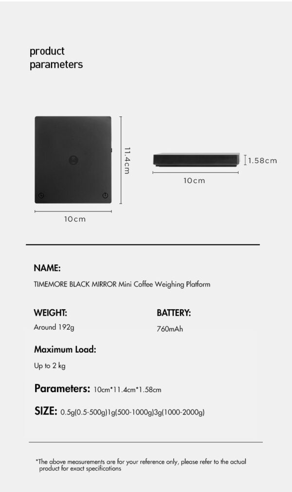 Timemore Black Mirror Mini Espresso Scale – Bild 8